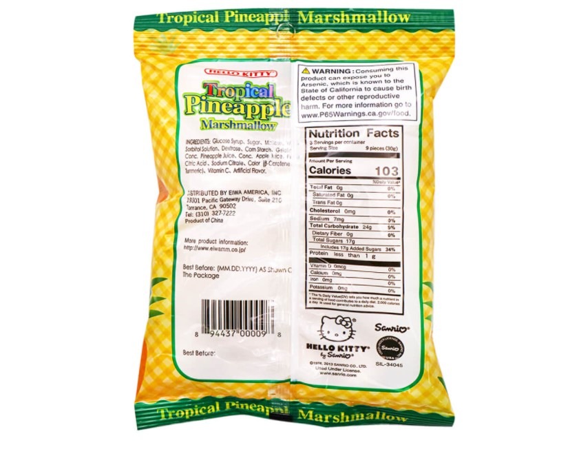 Hello Kitty Marshmallow, Tropical Pineapple Weee!