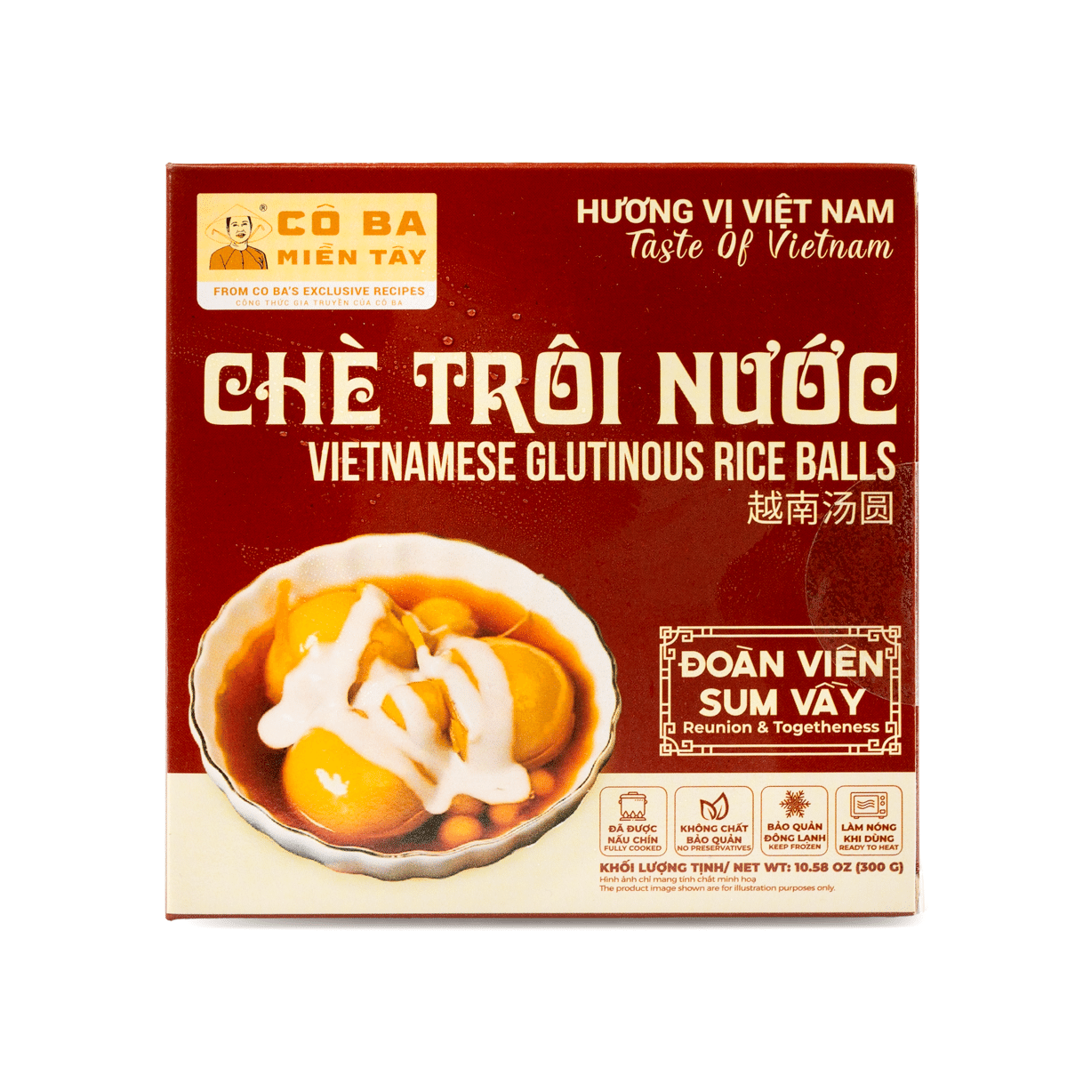 Co Ba Mien Tay Vietnamese Glutinous Rice Balls, Frozen 10.58 oz
