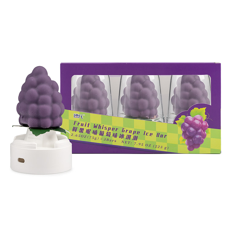 Deshi Fruit Whisper Grape Ice Bar(75g x 3pc) 225 g