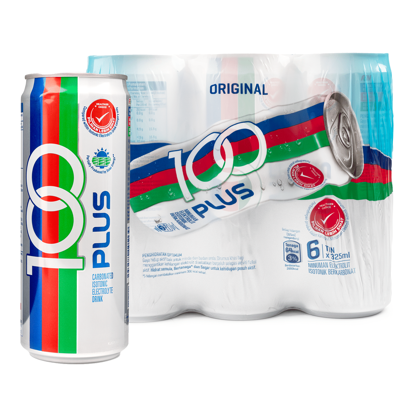 100 Plus Original 运动饮料 大马神仙水 325 毫升*6 罐