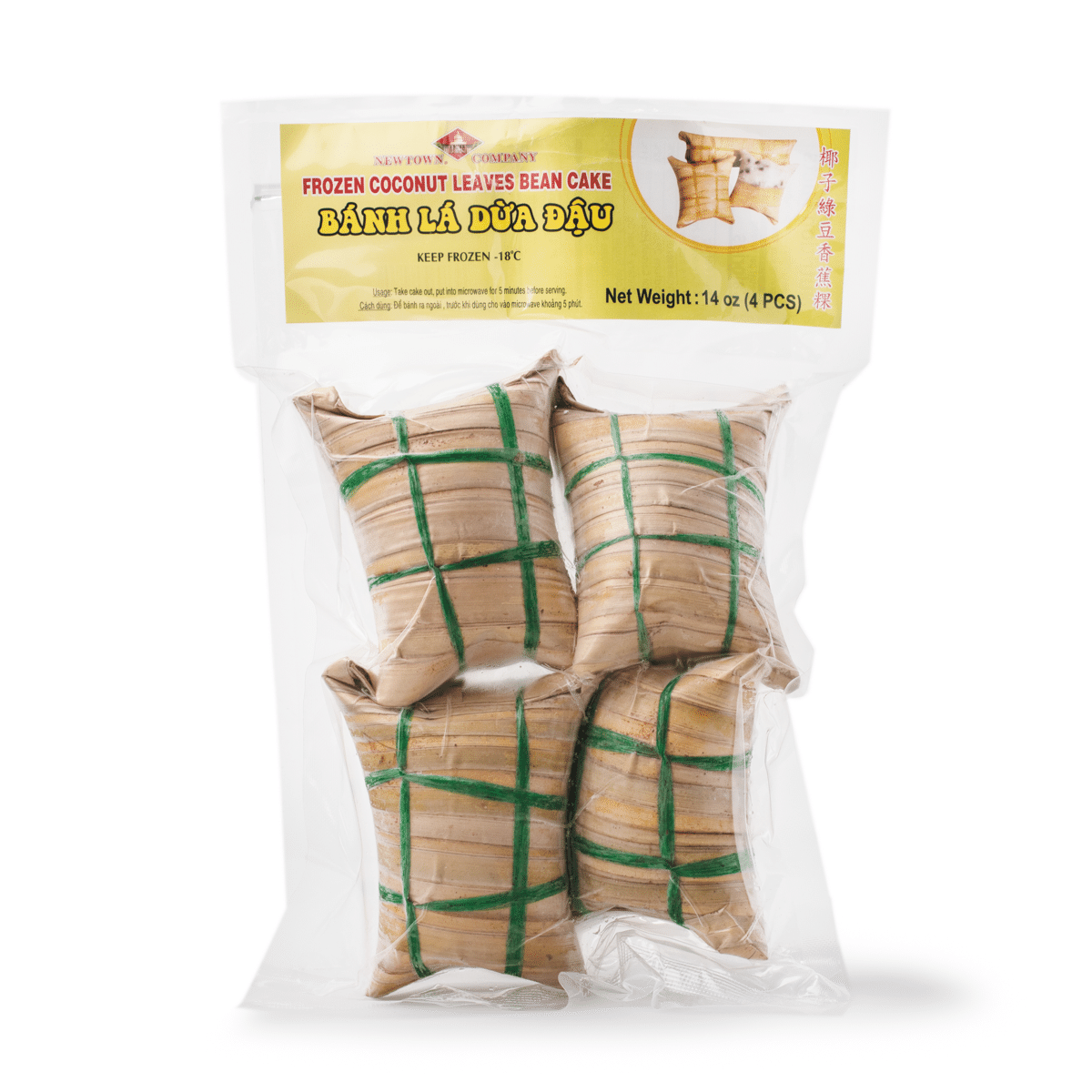 Newtown Coconut Leaves Cake with Mung Bean, Frozen 14 oz