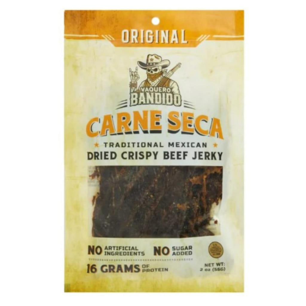 Vaquero Bandido Dried Crispy Beef Jerky Original Flavor 2 oz