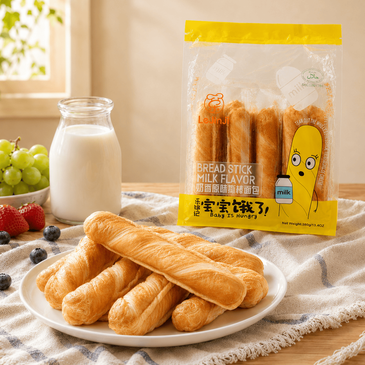 Get Lejinji Breadstick Milk Flavor 380 g Delivered | Weee! Asian