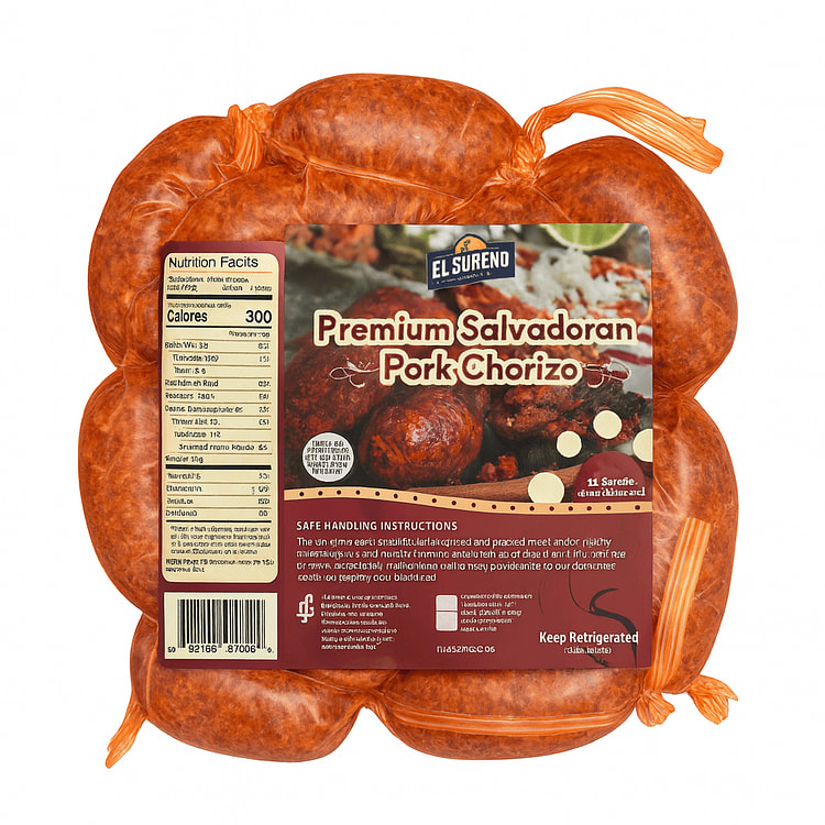 El Sureno Foods Salvadoran Premium Pork Chorizo 32 oz