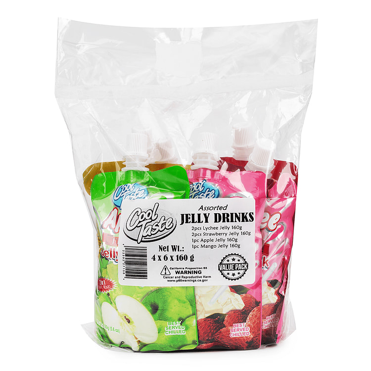 Cool Taste Assorted Jelly Drink 6pack Value Pack 160 g