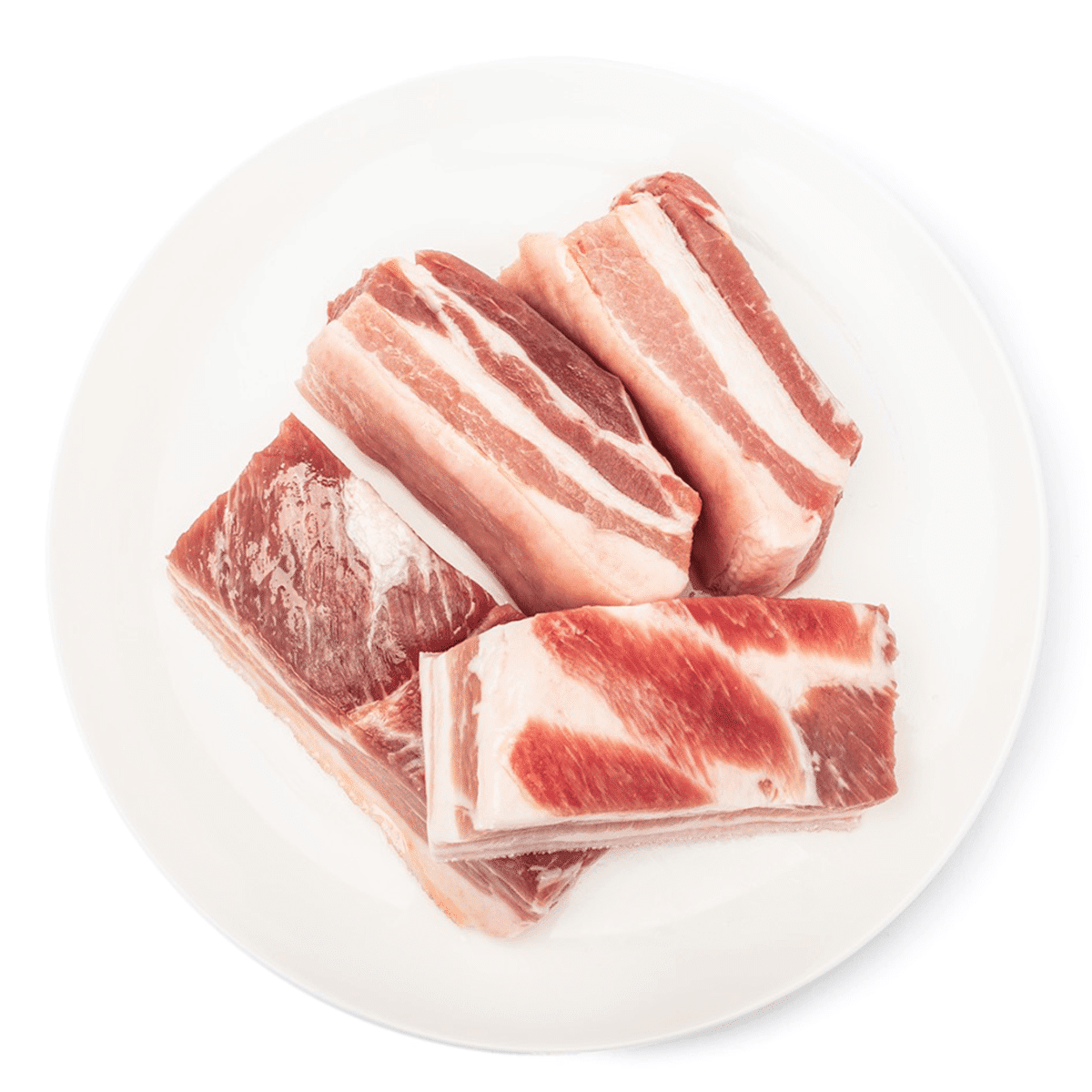 Panceta de porco sem osso com pele, congelada 3-3.3 lb
