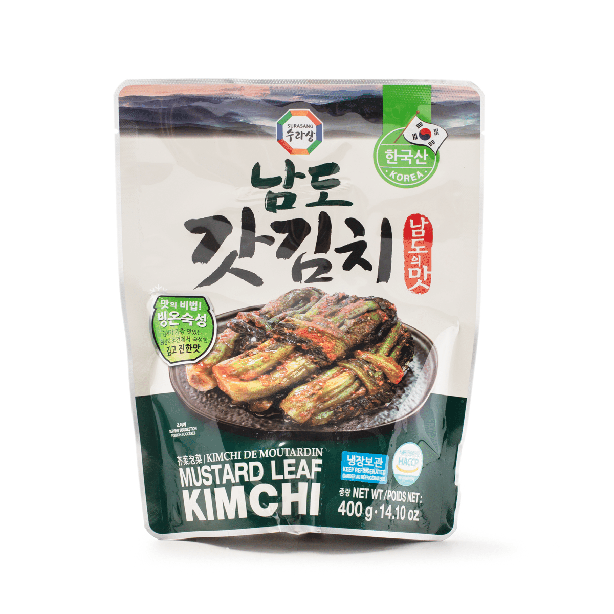Wang Korea Surasang Mustard Leaf Kimchi 14.1 oz