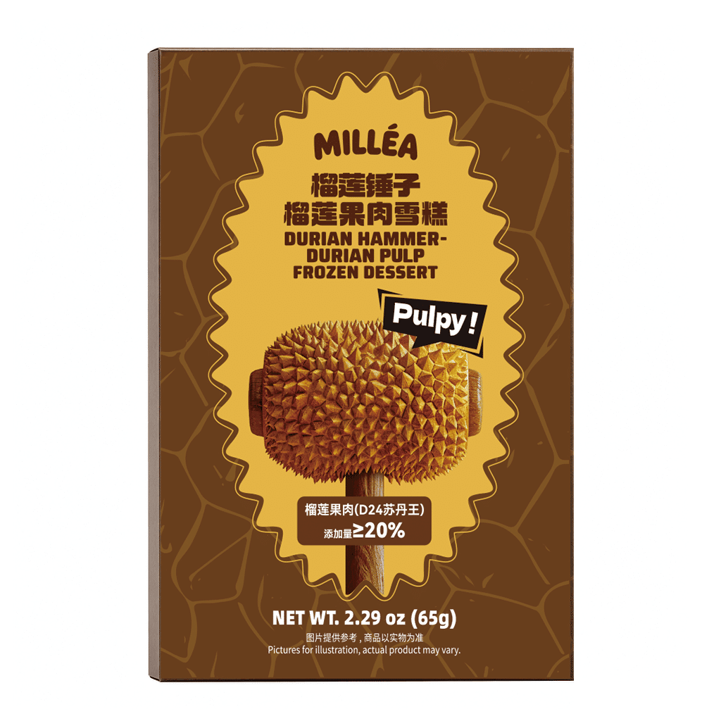 MILLEA Durian Hammer - Durian Pulp Frozen Dessert 65 g