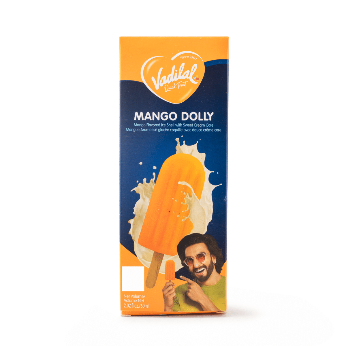 Vadilal Mango Dolly Ice Cream, Frozen 2.05 fl.oz