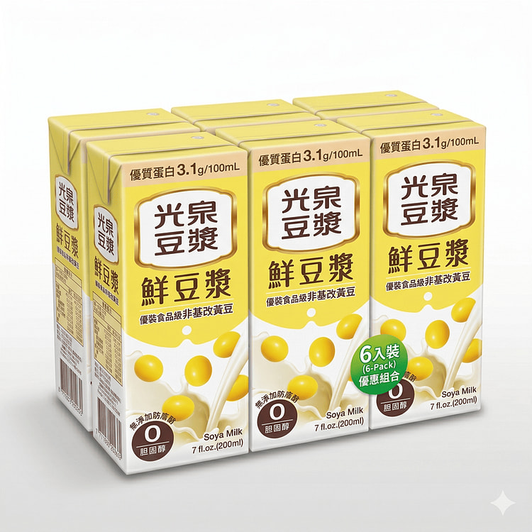 Kuang Chuan Soya Milk 7oz 200 ml*6 pack