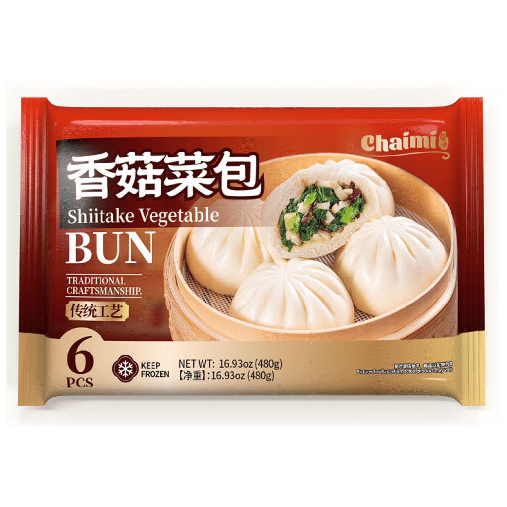 Chaimi 椎茸野菜まん(6個入り、冷凍) 480 グラム