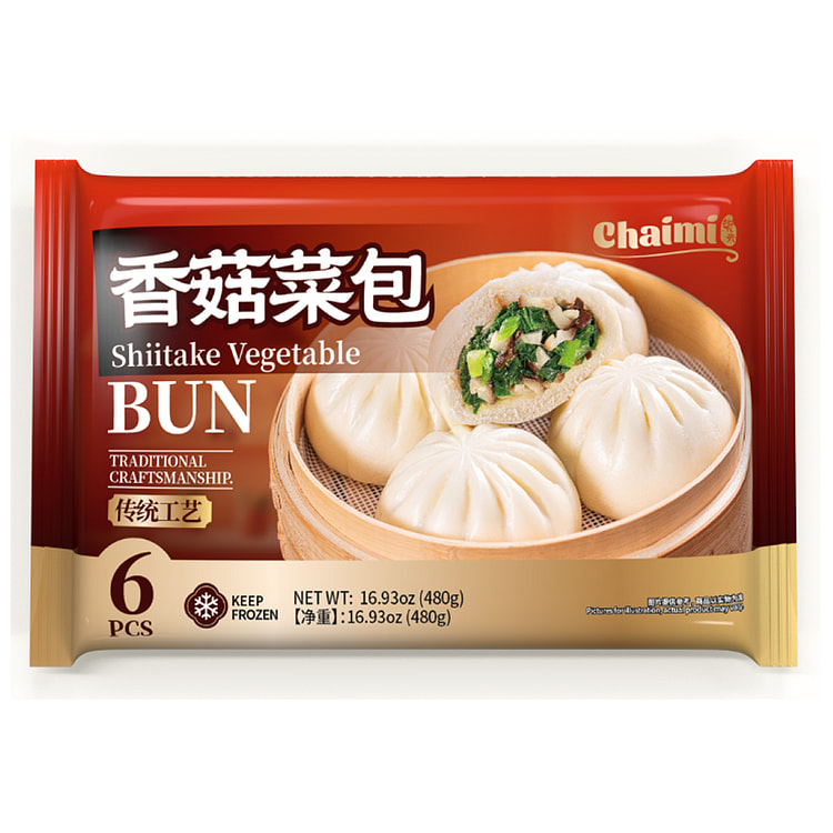柴米 香菇菜包 6个/包 480 克