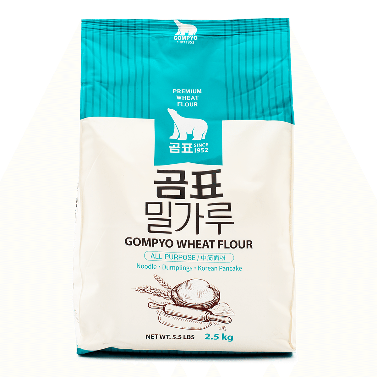 Gompyo Premium All-Purpose Korean Wheat Flour 5.5 lb*6 pack