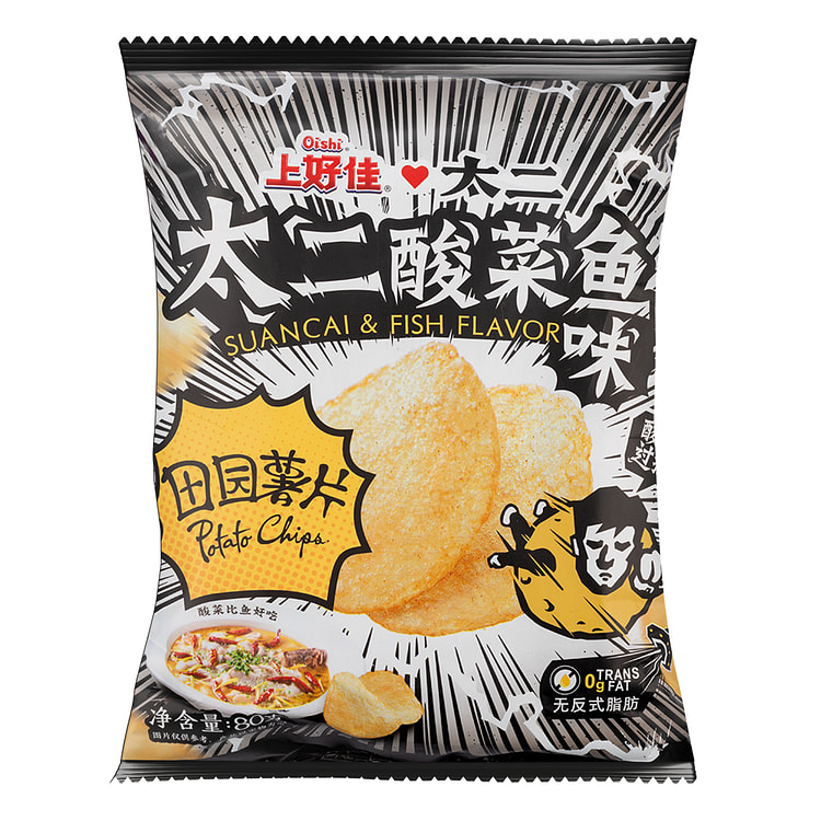 上好佳 X 太二 太二酸菜鱼味薯片 80 克