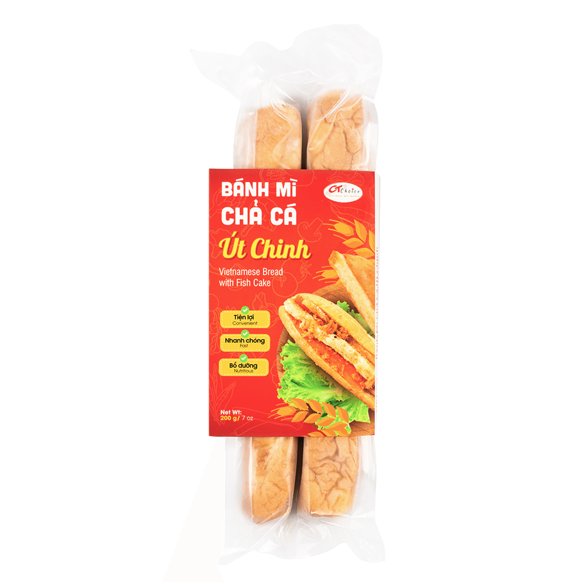 CT Choice Vietnamese Bread with Fish Cake, Frozen 200 g