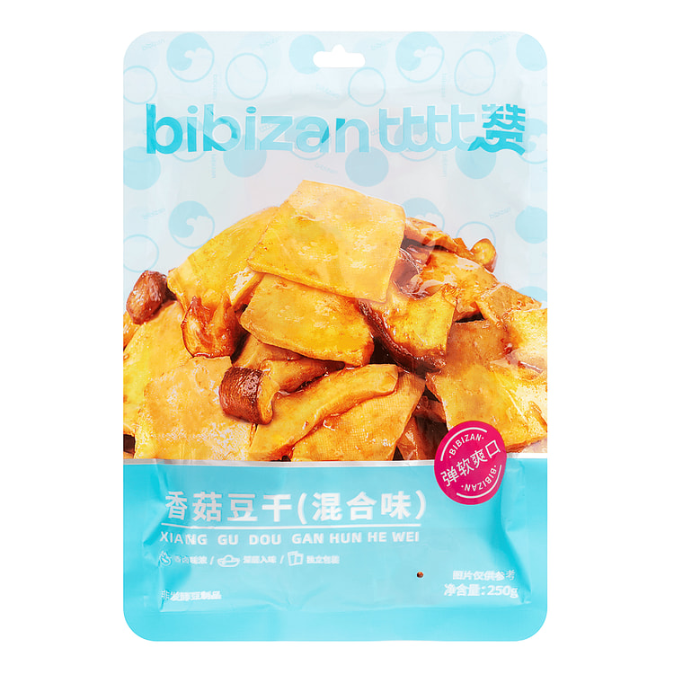 BiBiZan Dried Mushroom Bean Curd Mixed Flavor 250 g