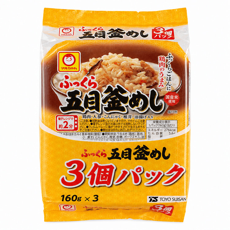 Japanese Style Microwavable Mixed Rice 3P 480 g