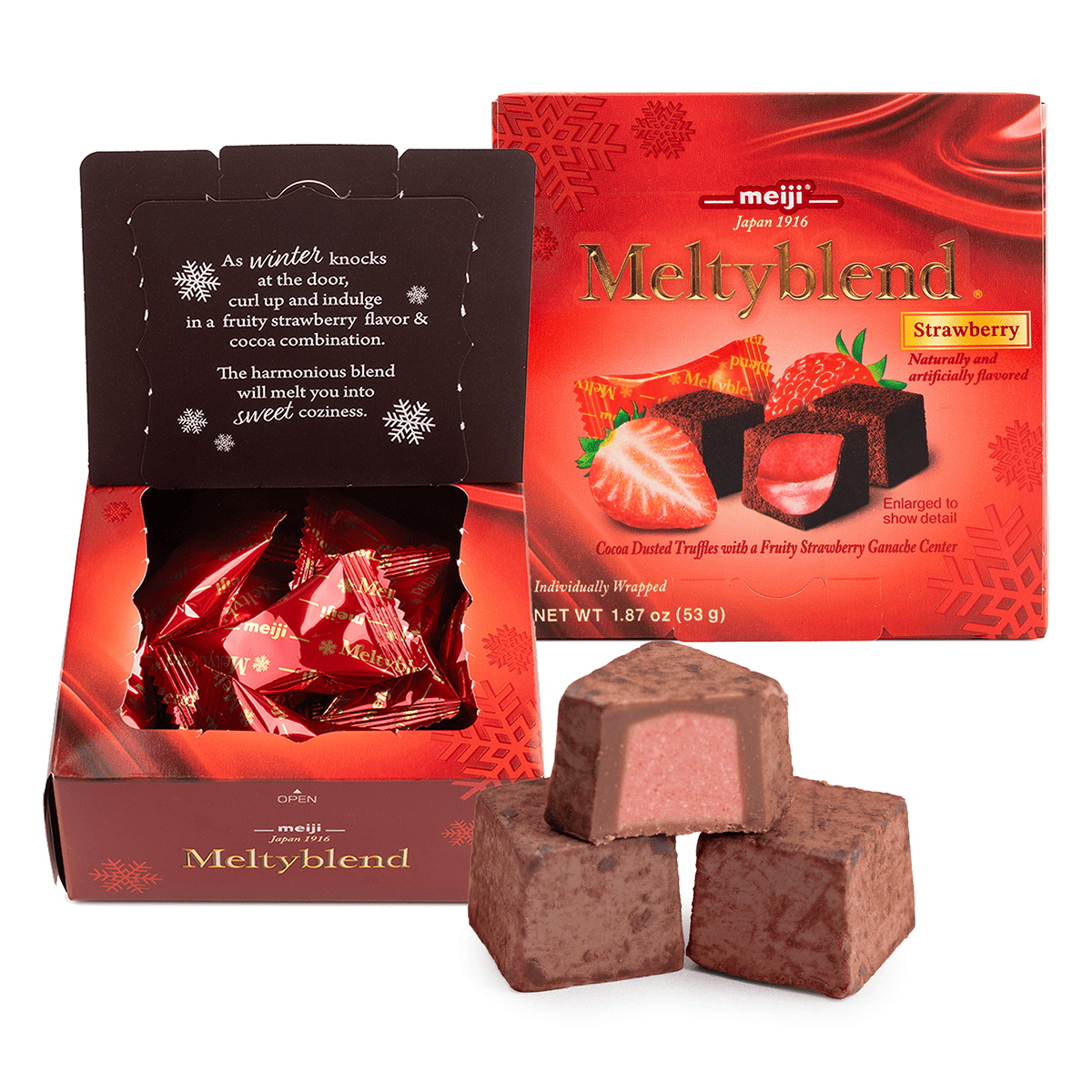 Get Meiji Meltyblend Chocolate Strawberry Flavor 2.11 oz Delivered