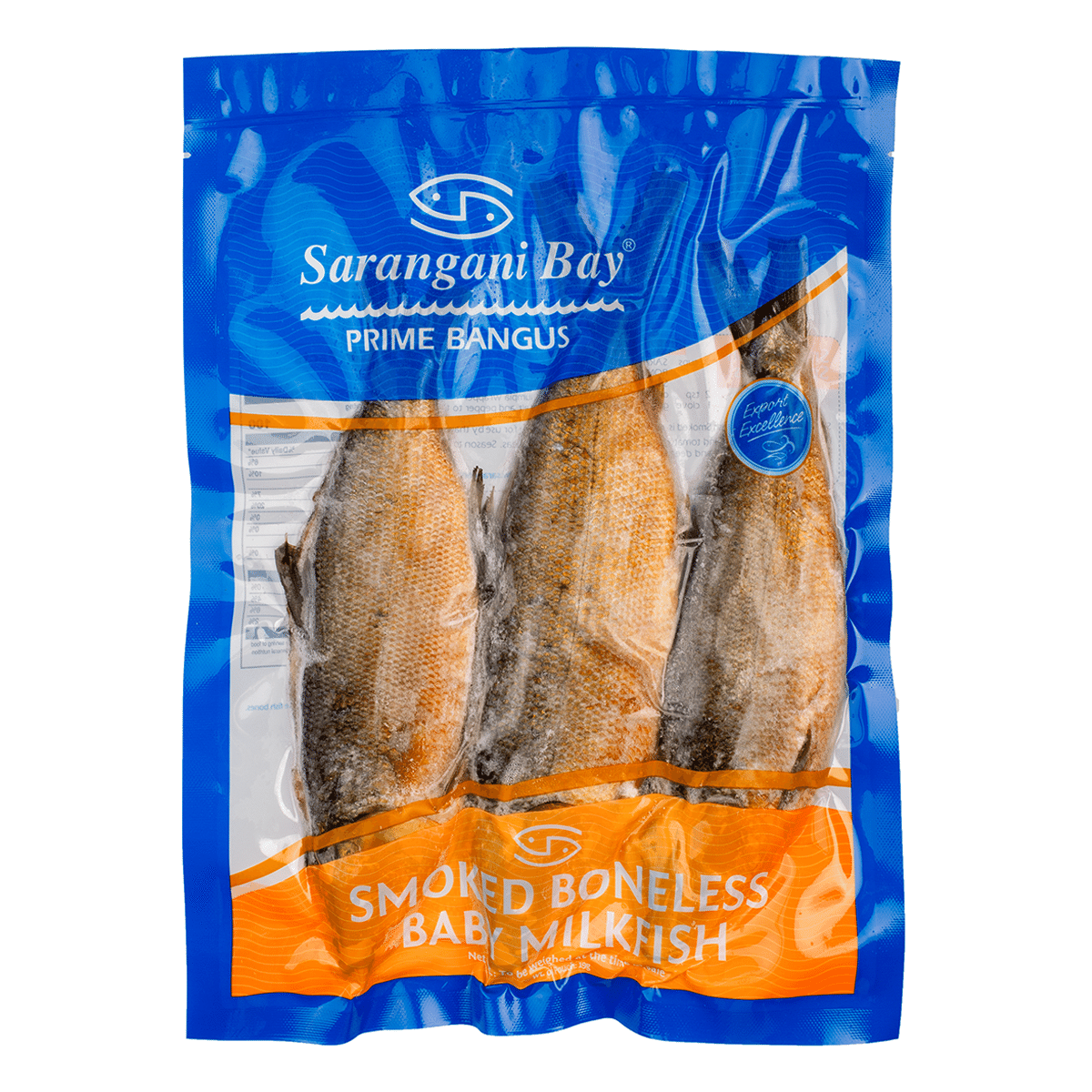 Sarangani Bay Tinapa Boneless Baby Bangus Smoked Milkfish Frozen 400-540 g