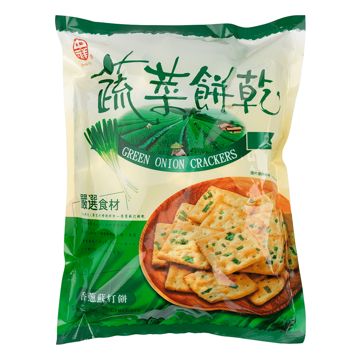 Chung Hsiang Natural Series Green Onion Crackers 300 g