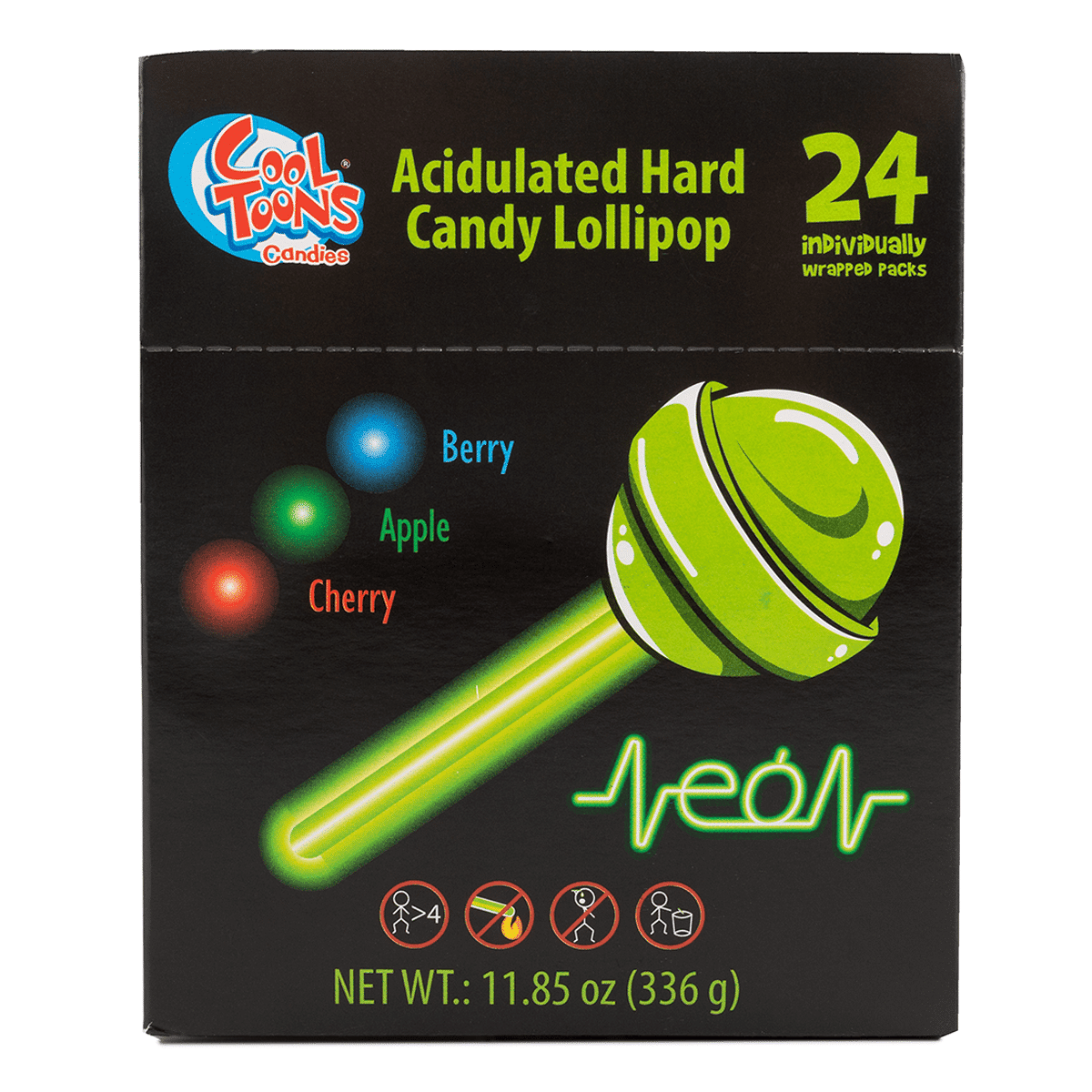 Cool Toons Hard candy lollipop Individually wrapped 11.85 盎司
