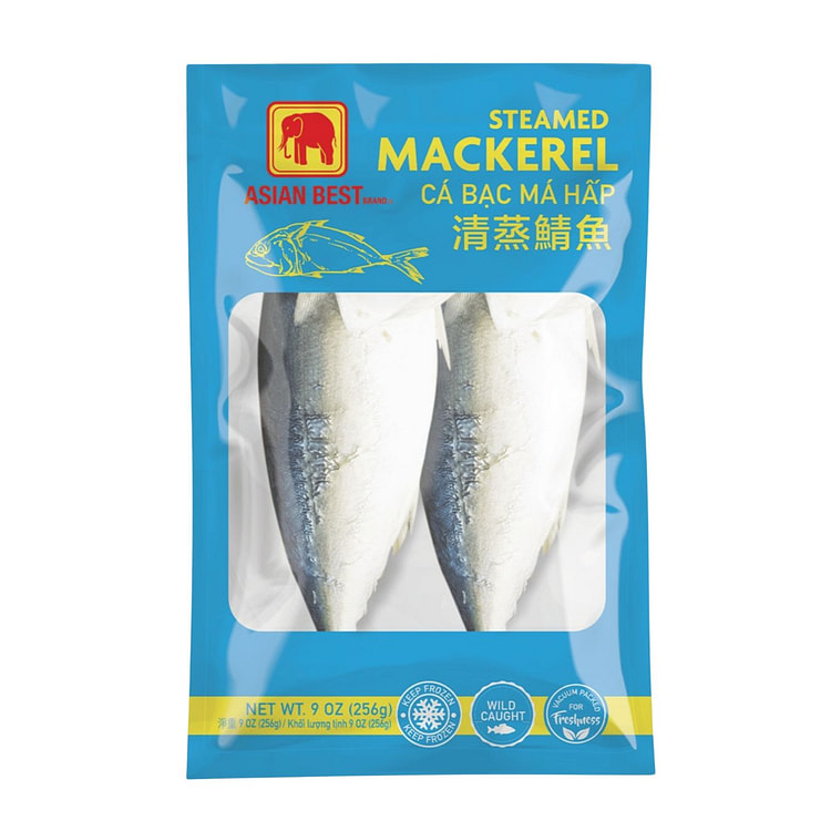 Steamed Mackerel, Frozen 9 oz