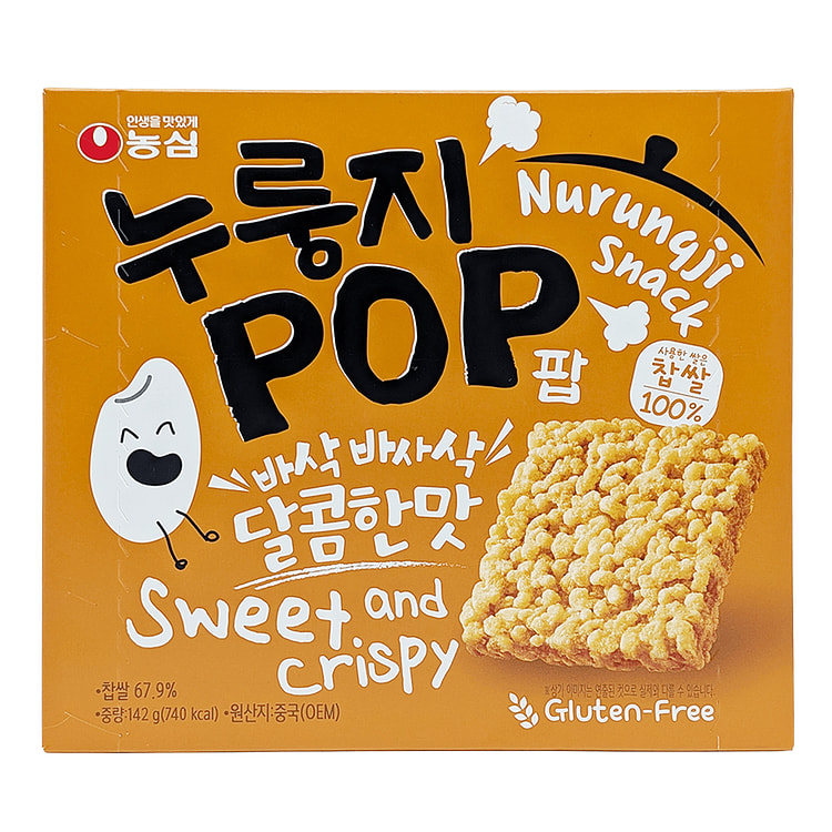 NONGSHIM NURUNGJI POP SNACK Sweet & Crispy 142 g