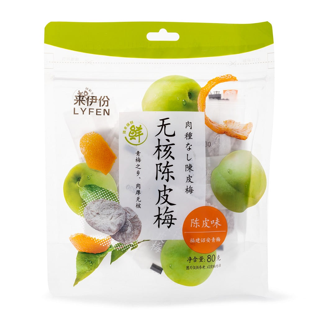 來伊份 無核陳皮梅 新舊包裝隨機發貨 80 克