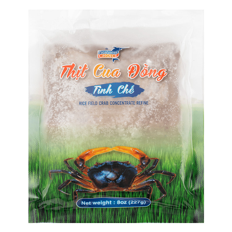 Freshness Choice Rice Field Crab Concentrate Refine, Frozen 8 盎司