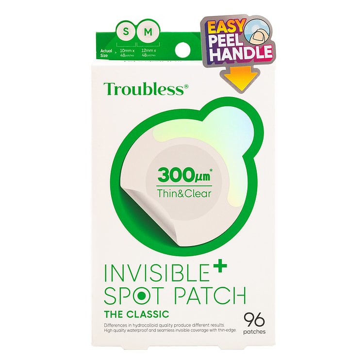韩国Troublesss 超隐形 祛痘贴 经典款 96片 1 盒