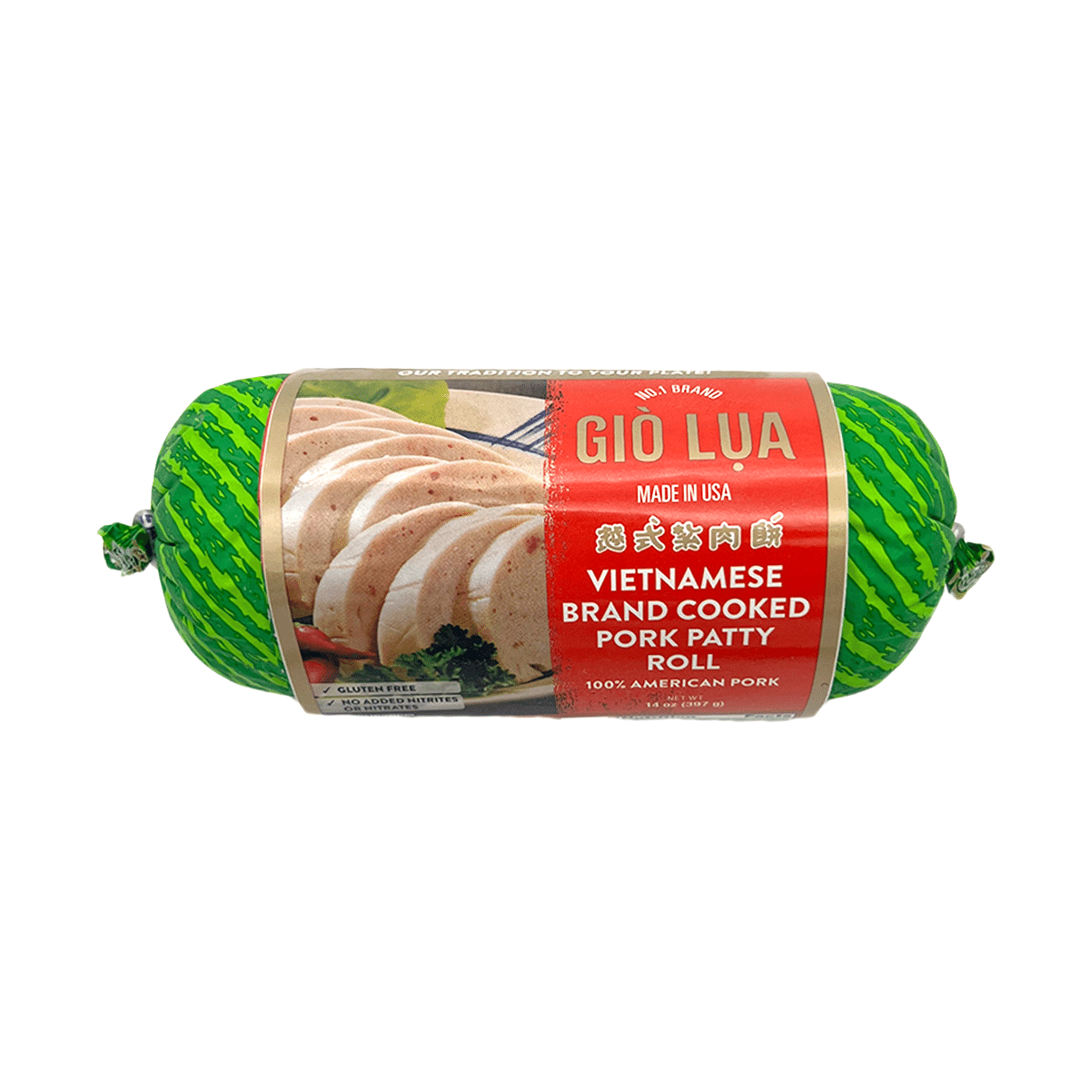 Rolo de Carne de Porco Cozida Long Phung 14 onça(s)