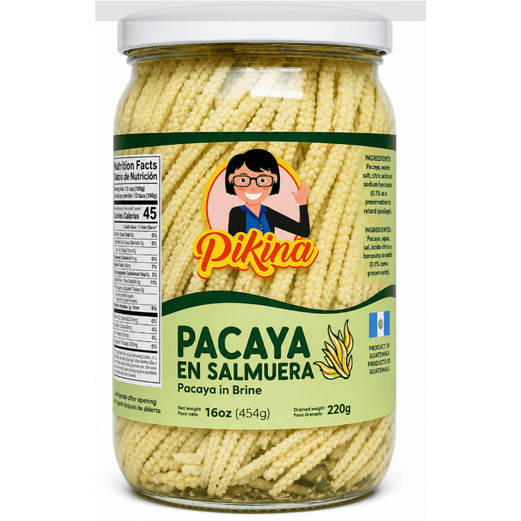 Pikina Pacaya en Salmuera (Pacaya in Brine) 16 oz