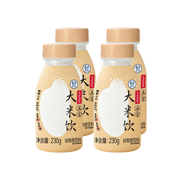 盒马 大米饮 230 克*4 瓶