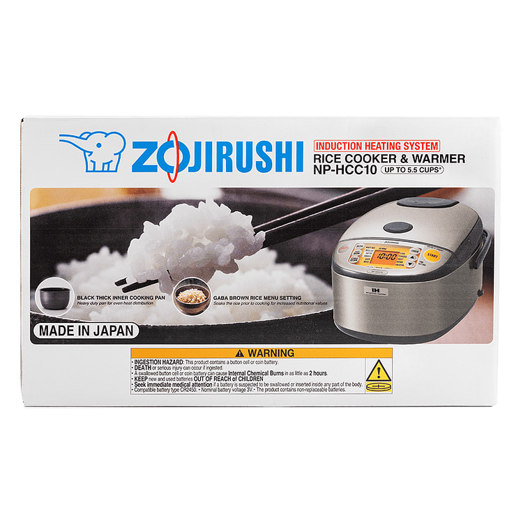 Zojirushi Induction Heating Rice Cooker and Warmer, Stainless Dark Gray 1 c
