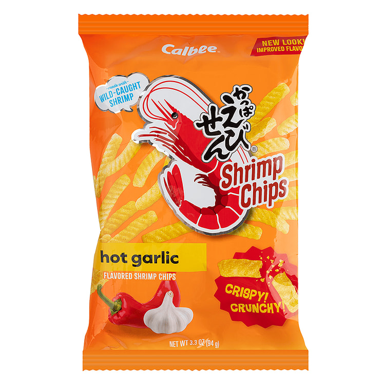 Calbee Shrimp Chips Hot Garlic