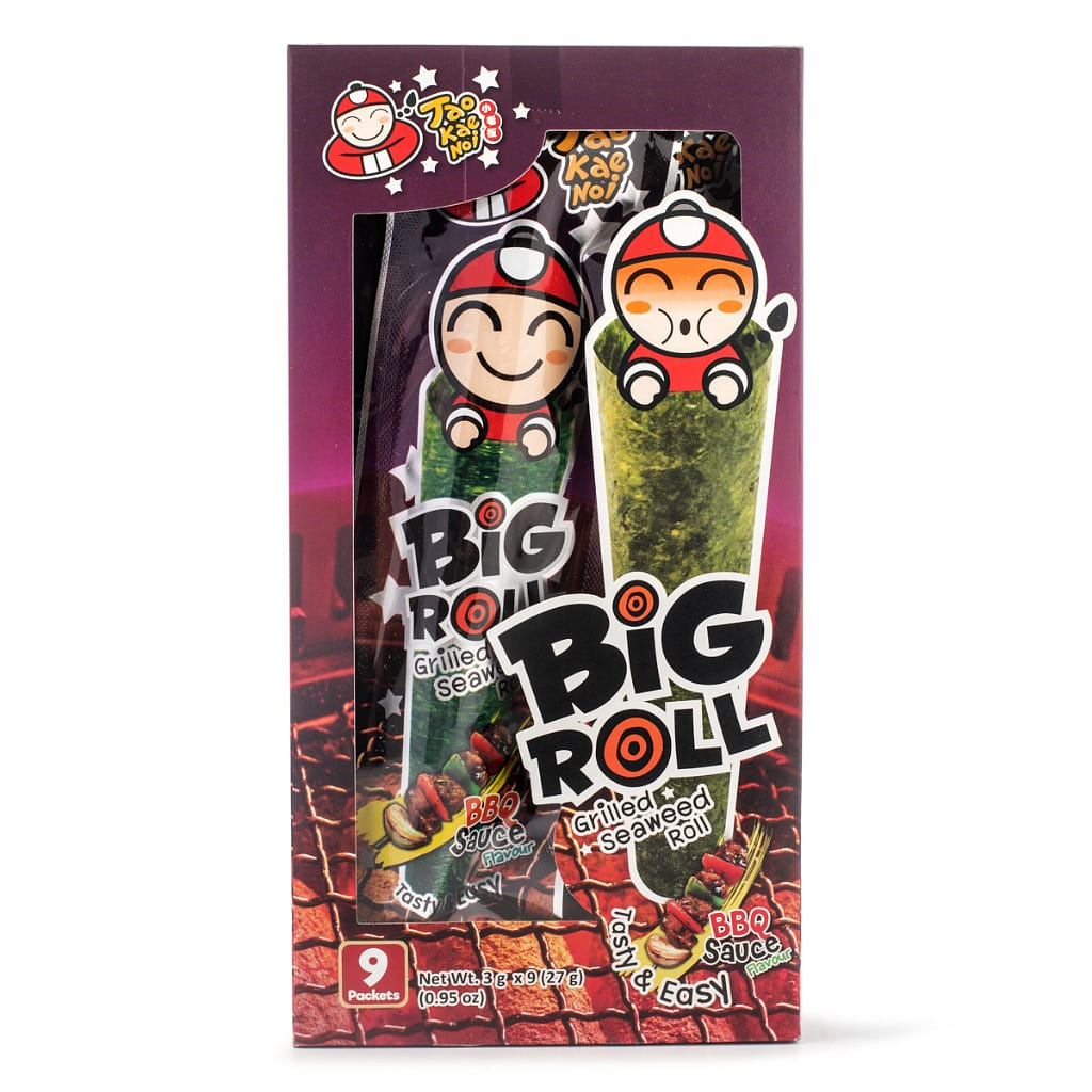 Tao Kae Noi Grilled Seaweed Bigroll, BBQ Flavor 27 g*12 pack