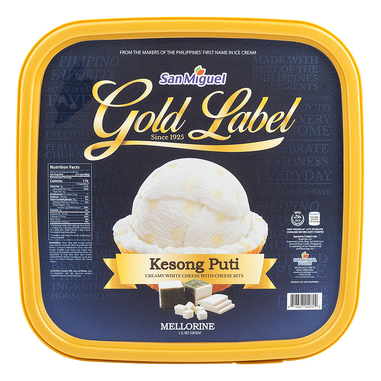 San Miguel Gold Label Kesong Puti Ice Cream 50 oz