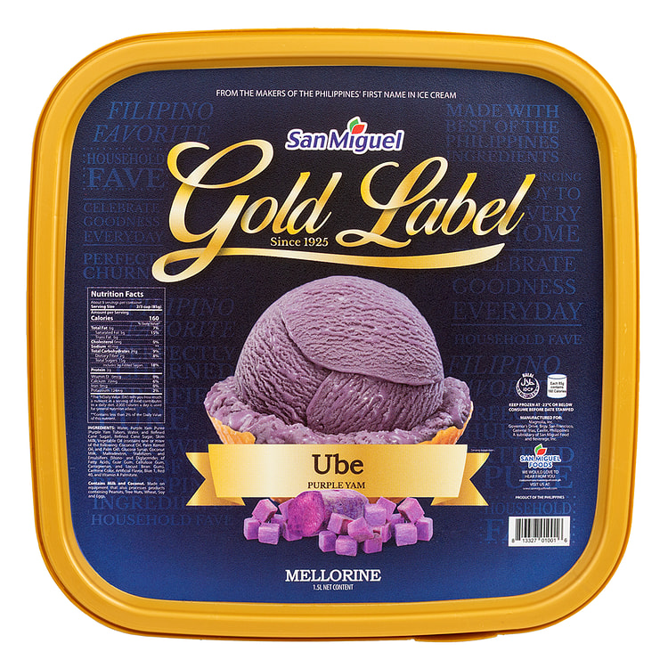 San Miguel Gold Label Ube Ice Cream 50.72 盎司