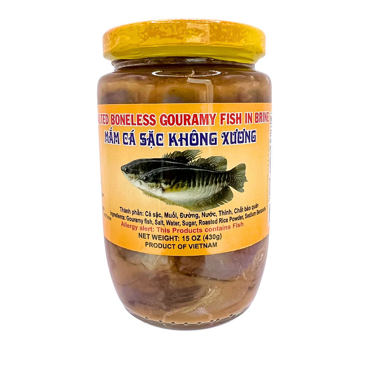 Asian Boy Salted Boneless Gourami Fish in Brine 15 盎司