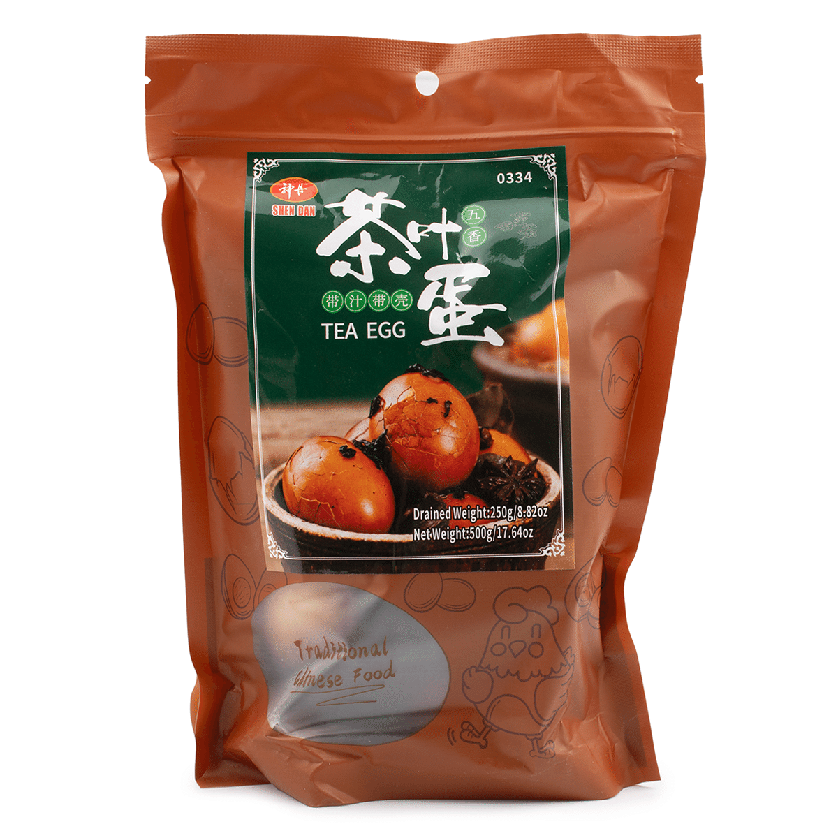 神丹 带汁卤香 五香味茶叶蛋 五个一包 250 克