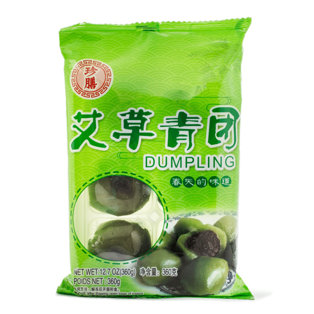 珍膳嘟妒艾草青团 6粒 冷冻 360 克