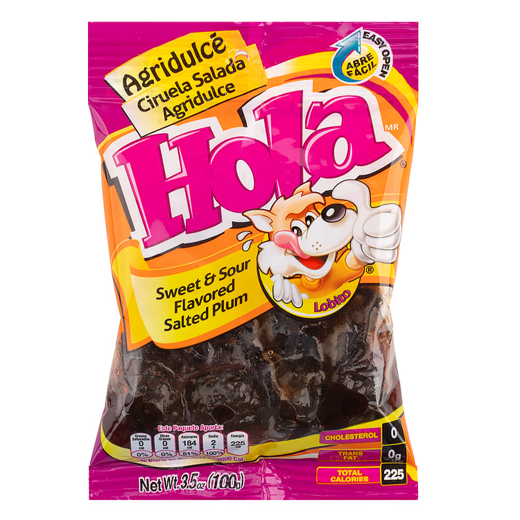 Hola Ciruelas saladas con sabor agridulce 3.5 onza(s) (min 2)
