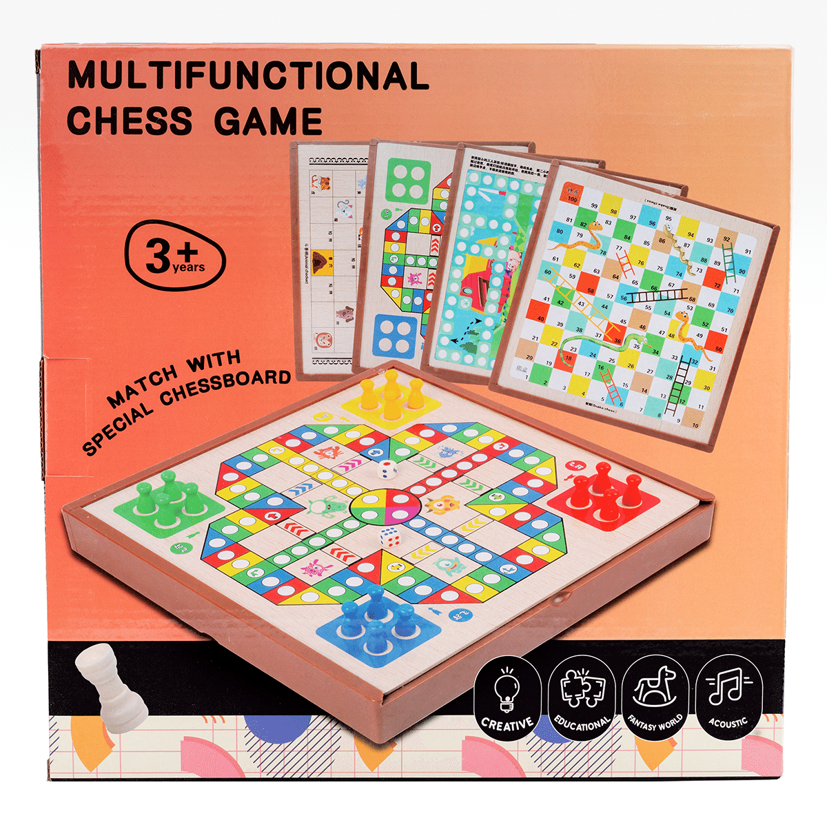 5-in-1 multifunctional game board 1 each