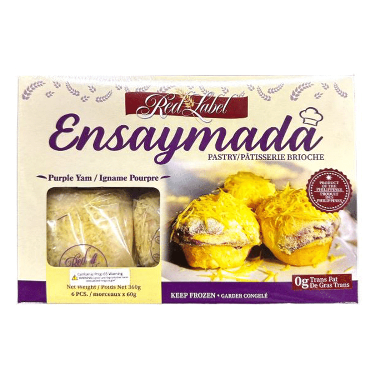 Red Label Brioche Ensaymada Ube 360 克