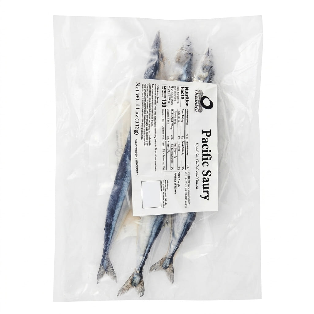 Wild Whole Pacific Saury 11 oz