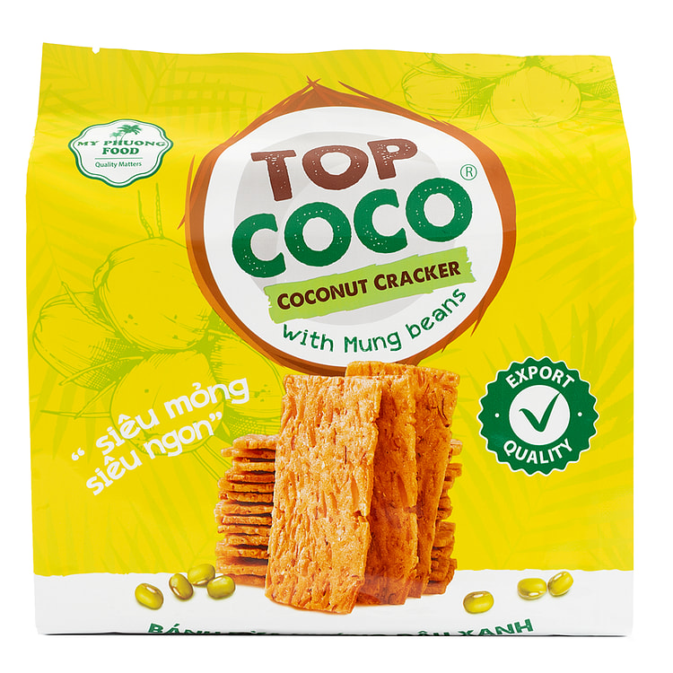 Top Coco Coconut Cracker with Mung Beans 5.29 盎司
