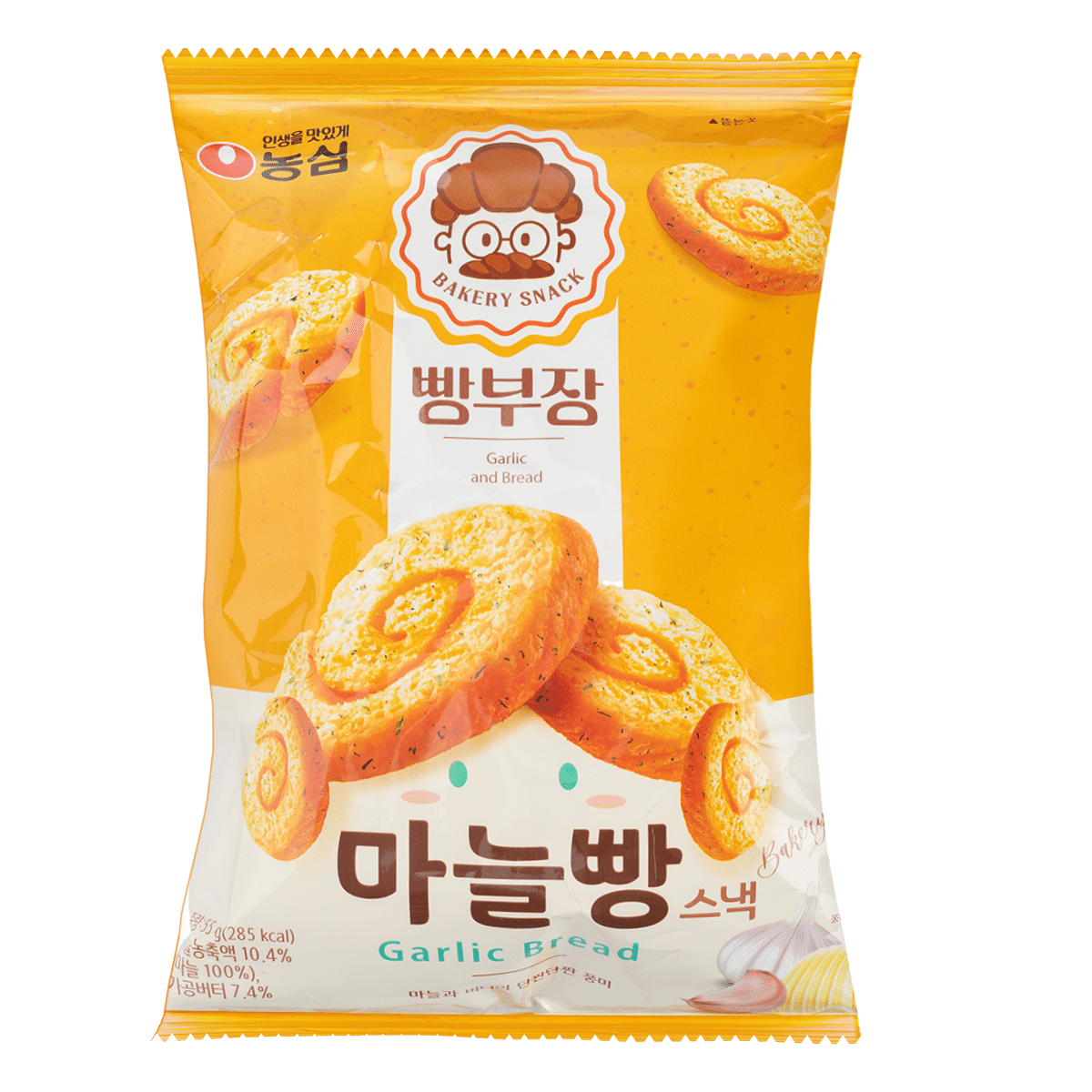 NONGSHIM Bread Manager Salt Garlic Bread 55 g