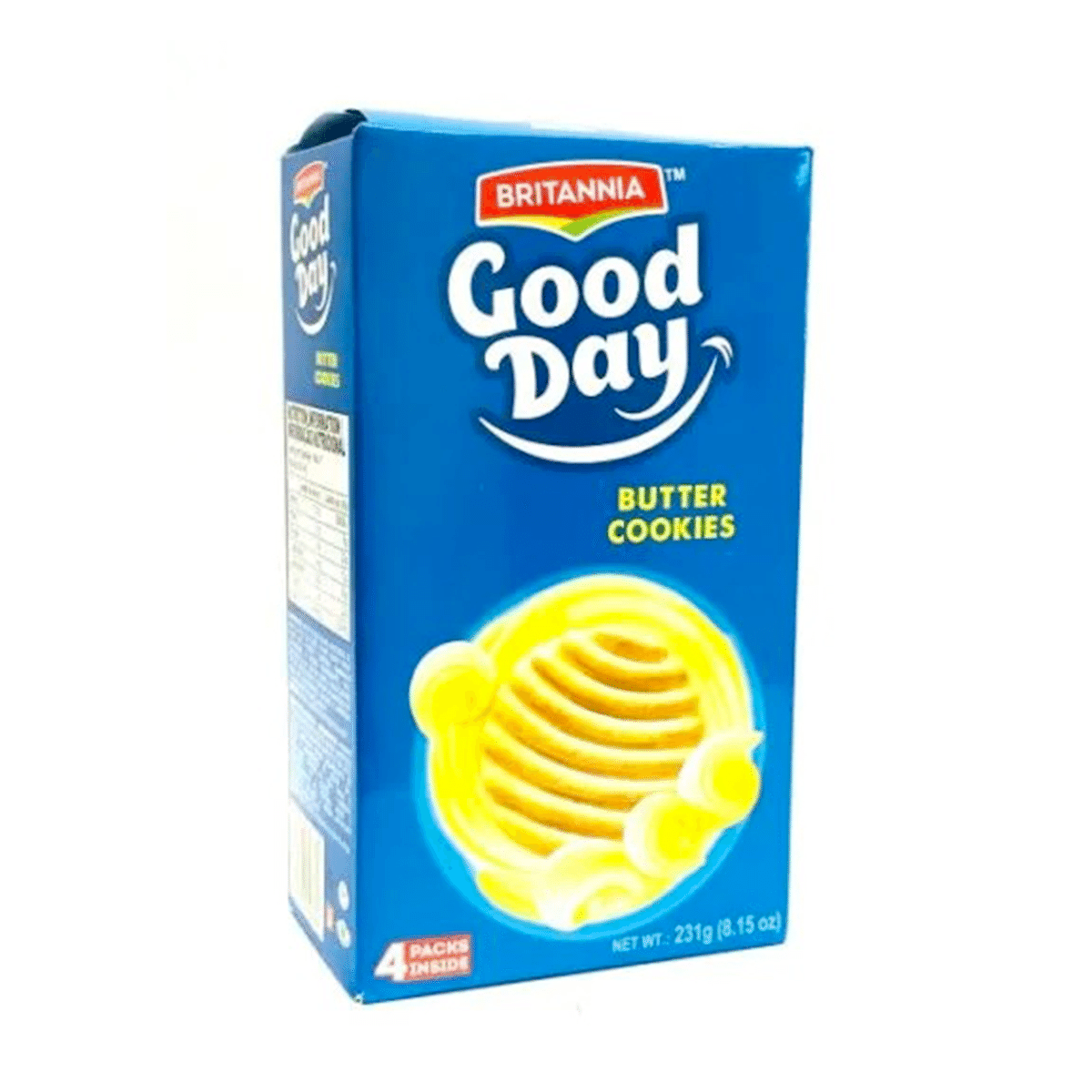Britannia Good Day Butter Cookies 4packs 231 g