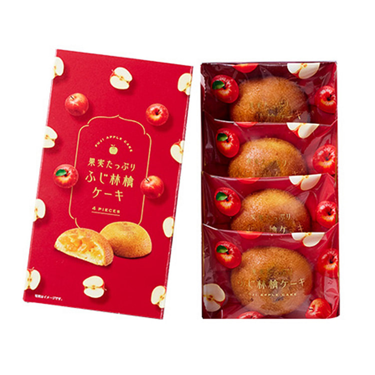 Nakajima Fuji Apple Cake 4P 3.94 oz