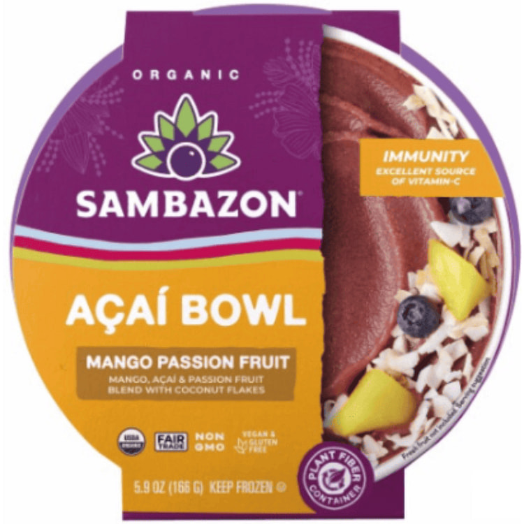 Sambazon Acai Bowl Mango Passion Fruit 5.9 oz